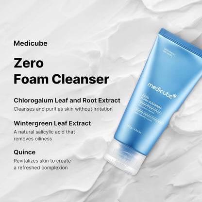 Zero Foam Cleanser for Sensitive Skin - Sebum Control, Moisture Balance, and Pore Minimization | Korean Skincare